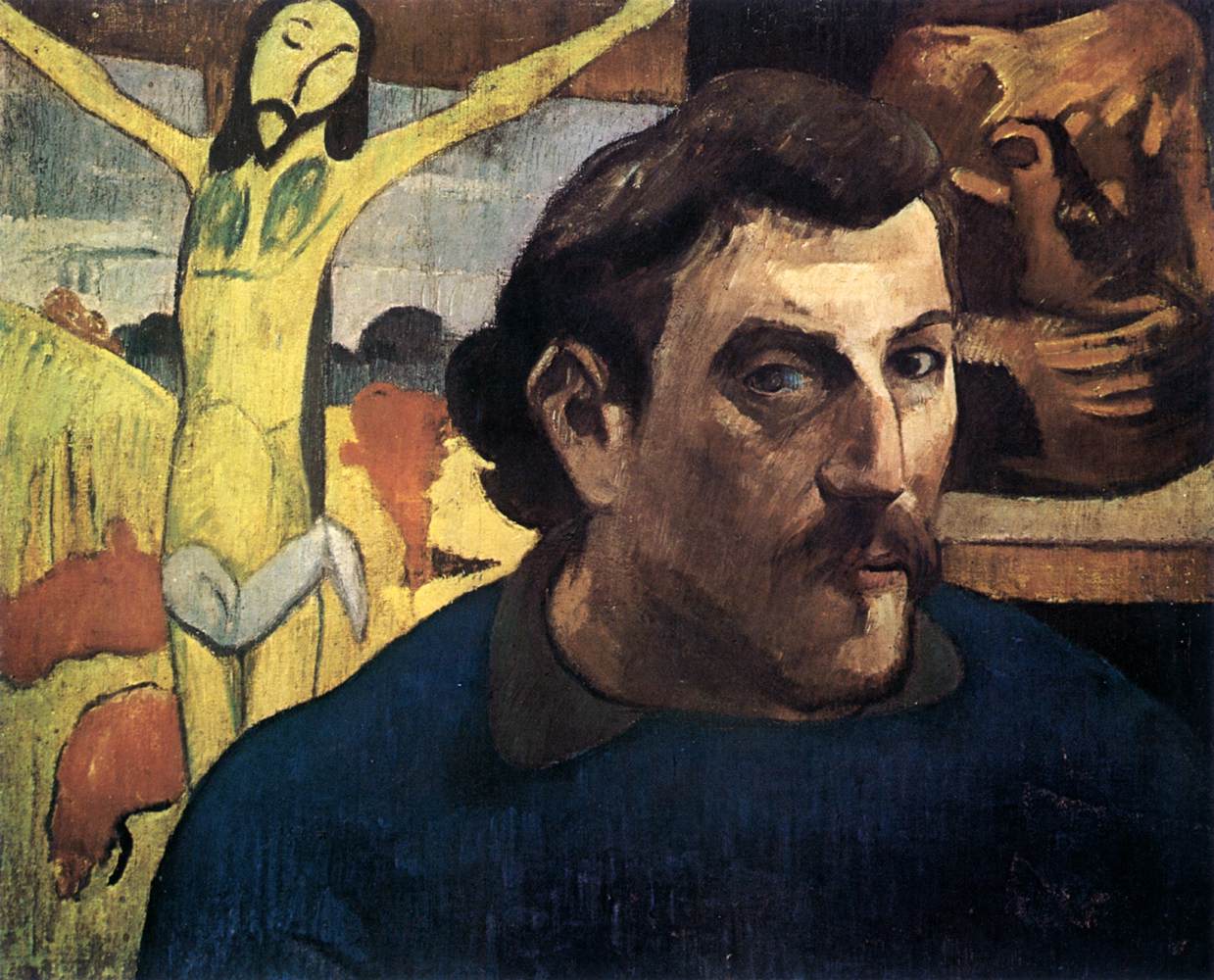 Paul Gauguin Selbstportrait mit gelber Christusdarstellung, 1889 Musée Maurice Denis, Saint-Germain-en-Laye